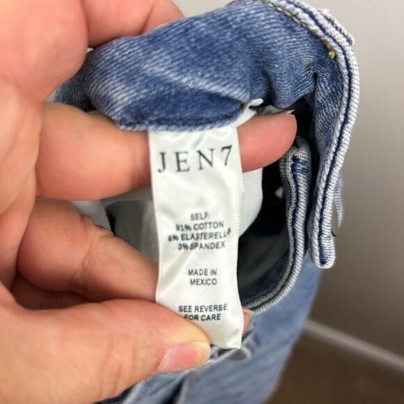 7 For All Mankind Womens 8 snakeskin print Band Ankle Straight Jeans - Picture 8 of 10